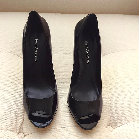 Enzo Angiolini patent peep toe heels - Picture 3 of 7